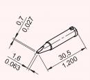 ERSADUR Soldering tip SOLDER SMART, lead-free, 1,6 mm, chisel shaped