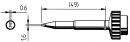 ERSADUR Soldering tip, lead-free, chisel-shaped, 1.6 mm