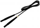 Test lead with banana plugs; 1,2m; black 1 kV marked N