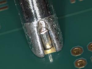 ERSADUR soldering tip, angled face 5,2 mm Ø with 1,8 mm slot 