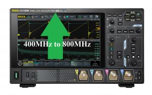 DHO4000 series oscilloscope  bandwidth upgrade option from 400MHz to 800MHz 