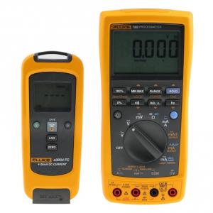 3.4 digit multimeter-process calibrator ProcessMeter™ Fluke 789 with 24Vdc loop supply, IR3000FC, Fluke Connect - Infrared Wireless Connector and A3004FC, Wireless 4-20 milliamp DC Clamp Meter 