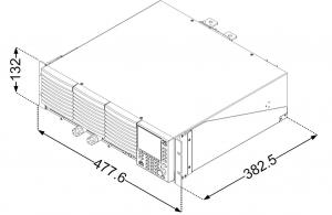 Rack Adapter Panel for PEL-3021/3041/3111 