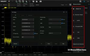 Spectrum Analysis (SW) for SNA6000A series Vector Network Analyzer 