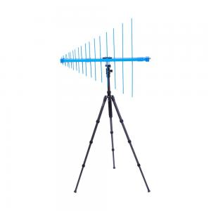 250 MHz - 1.3 GHz Logarithmic Periodic Measurement Antenna with mounting on tripod bracket and carrying case 