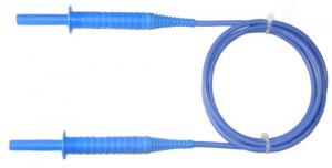 Test lead with banana plugs, 10m, 5kV, blue 