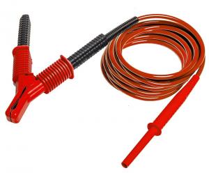 Test lead 15kV with crocodile clip 15m, red 
