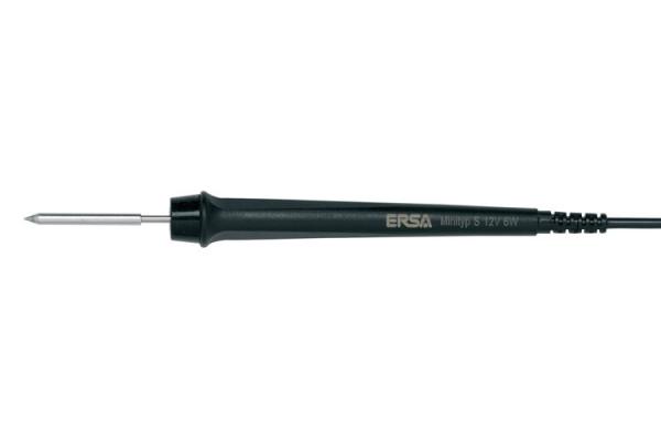 Minityp S soldering iron, 12 V, 6 W, with ERSADUR tip 0012BD, without plug 