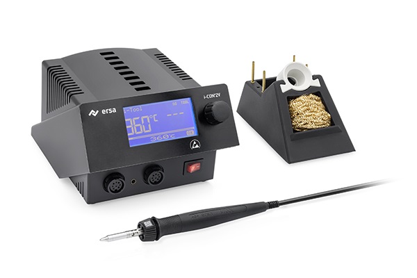 i-CON 2V C MK2 electronically temperature-controlled soldering station with interface, antistatic with one i-Tool MK2 soldering iron 