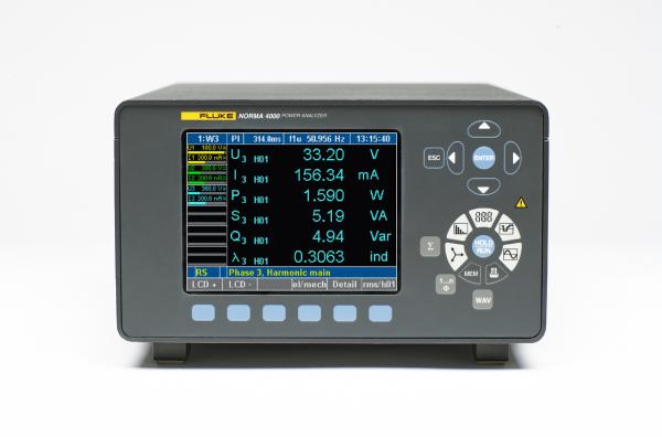 Three phase power analyzer Norma 4000, DC...3 MHz, 341 kS/sec, accuracy 0,1% with current binding post and GPIB/LAN interface 