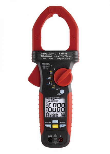 Innovative AmpTip AC/DC 1000A. AC+DC TRMS Clamp-on Meter wit Non-Contact voltage detection and flashlight 