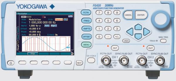 30MHz, 2 ch, 16 bit isolated Arbitrary/Function Generator 