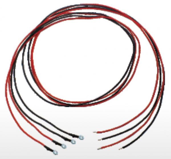 PSW serijos aukštos 250V/800V įtampos šaltinių jungiamųjų laidų rinkinys: 2 raudoni ir 2 juodi 