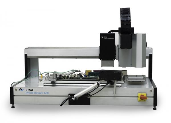 HR 600/2 Hybrid Rework System with PCB holder XL 535 x 300 (+x) mm and lowered heating cassette (65 mm) 