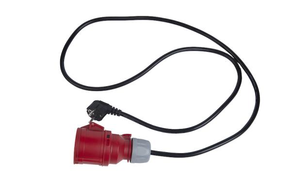 1-phase mains power cable, 15A, 1.5 m length, CEE / IEC60309, Australian connector 
