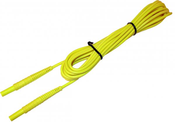 Test lead with banana plug 20m; yellow 