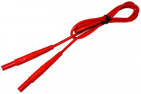Test lead with banana plug; 1,2m; red 