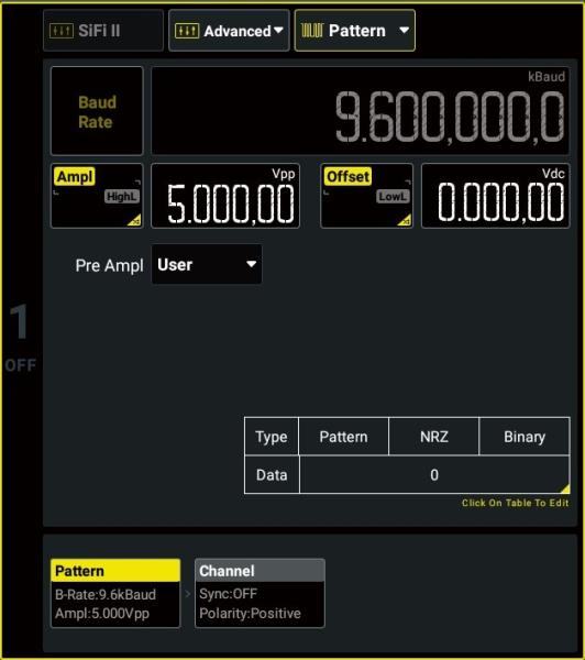 Pattern Option for DG5000 Pro 